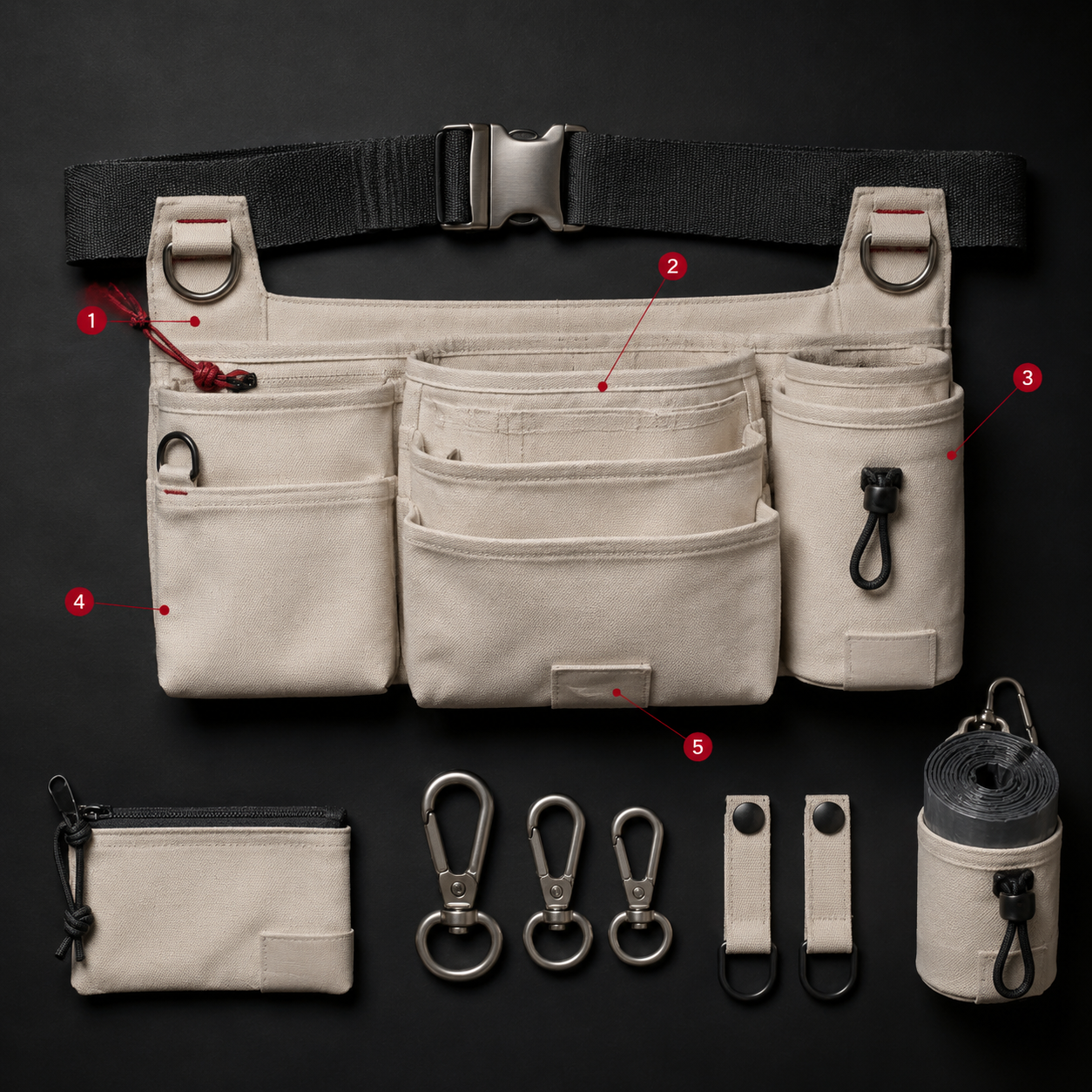Belt Pouch Setup — Hip / waist carry teardown