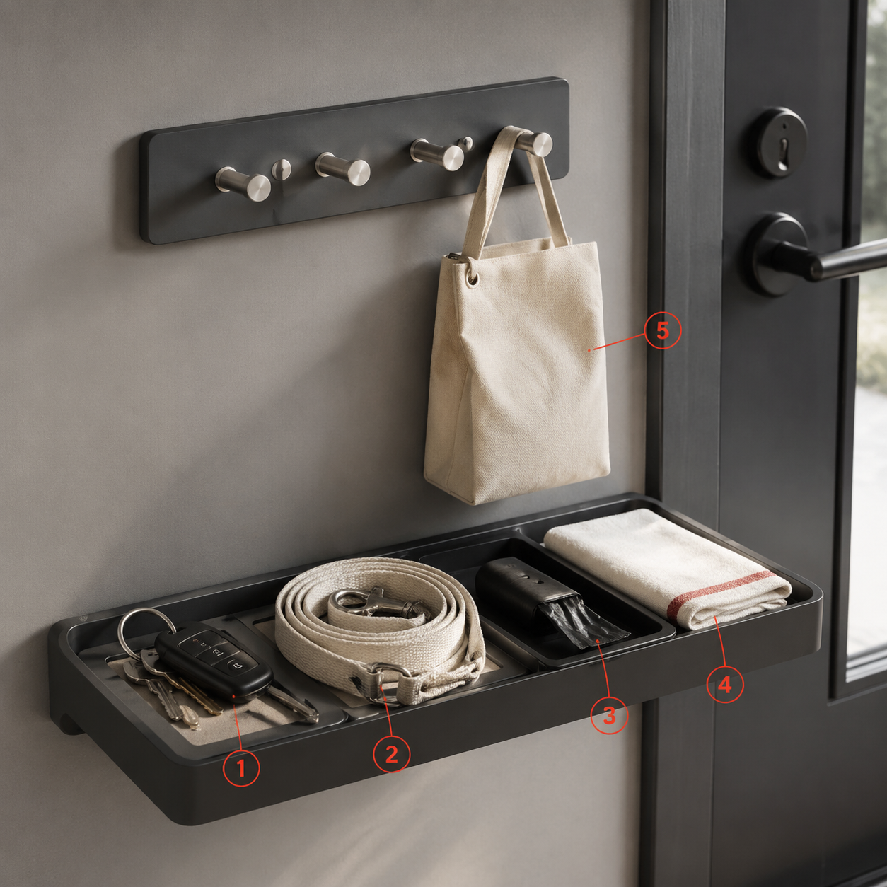 Door Tray Station — Entryway / doorway teardown