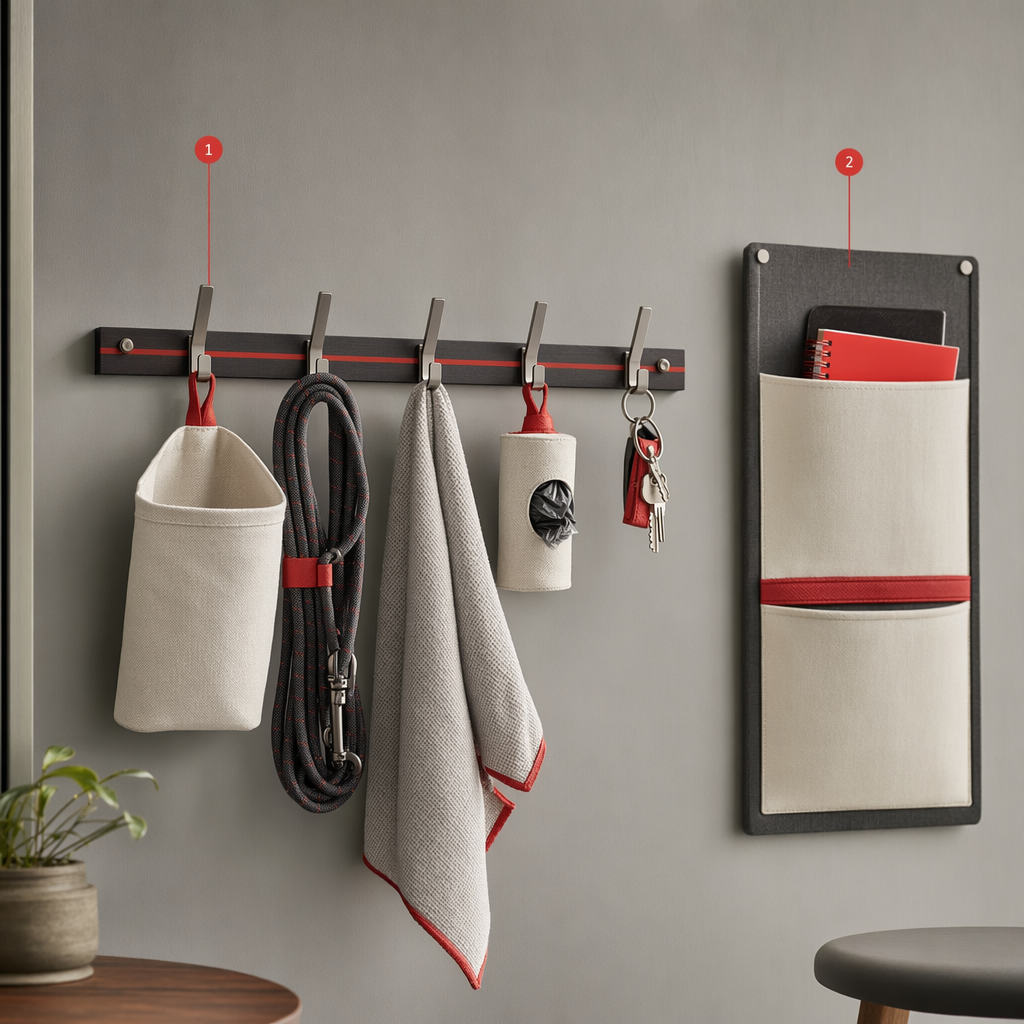 Compact Flat Hook Rail — Small apartment wall teardown